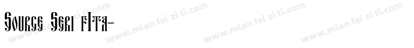 Source Seri fIta字体转换